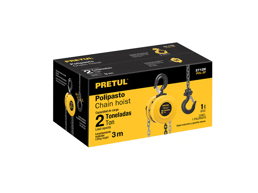 Diferencial de Cadena Pretul 27128, de 2 Toneladas - Foto 5 | aztools.co