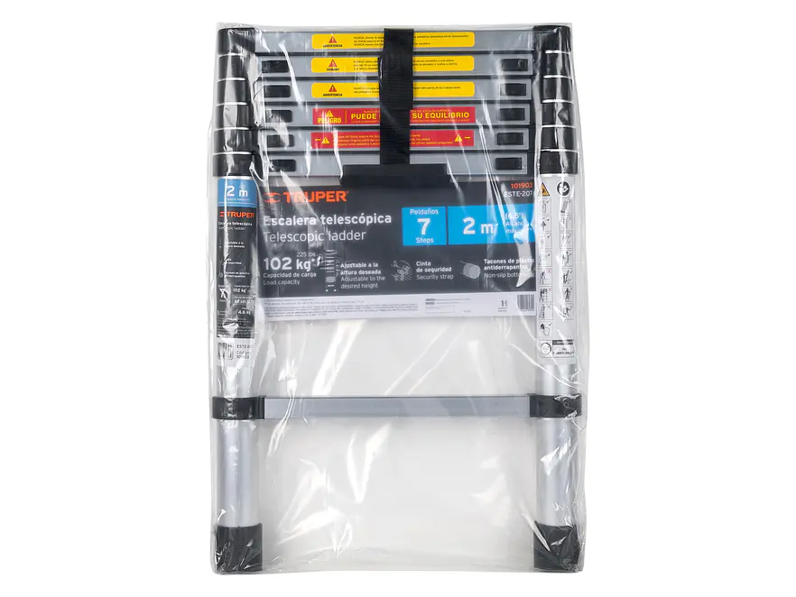 Escalera Telescópica Truper 101903, 7 Peldaños, Capacidad 100 kg - Foto 5 | aztools.co
