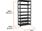 Estante Metálico Truper 58004, 8 Repisas, Capacidad 80 Kg - Miniatura 3 | aztools.co