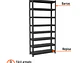 Estante metalico Truper 58001, 8 repisas, capacidad 80kg 30cm - Miniatura 2 | aztools.co