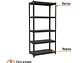 Estante Metálico Truper 58003, 5 Repisas, Capacidad 80 Kg - Miniatura 2 | aztools.co
