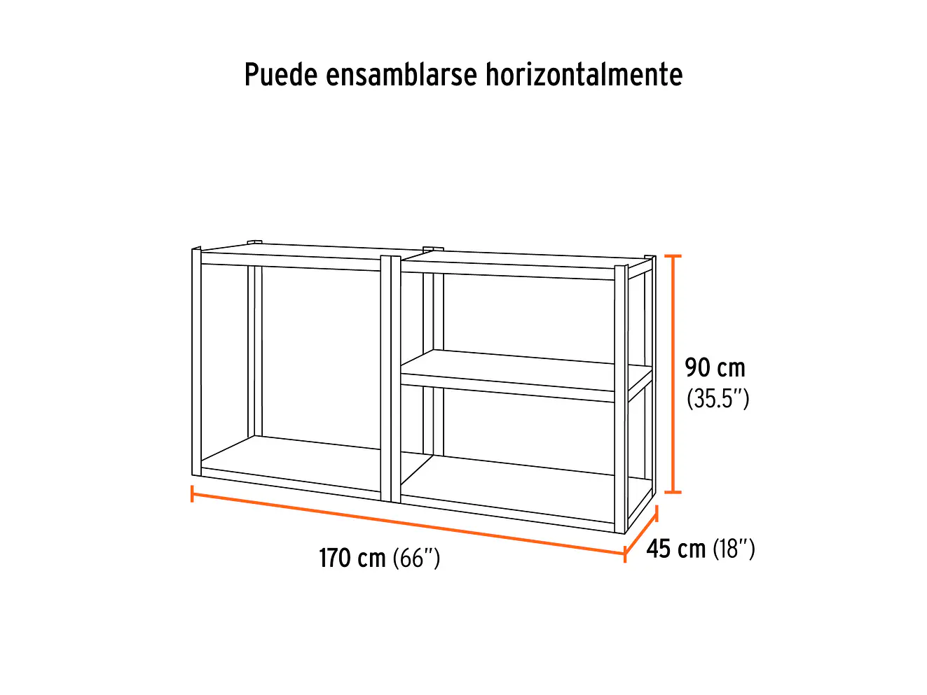 Estante Metálico Truper 58003, 5 Repisas, Capacidad 80 Kg - Foto 4 | aztools.co