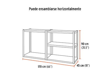 Estante Metálico Truper 58003, 5 Repisas, Capacidad 80 Kg - Foto 4 | aztools.co