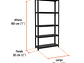 Estante Metálico Truper 58000, 5 Repisas, Capacidad 80 Kg - Miniatura 3 | aztools.co