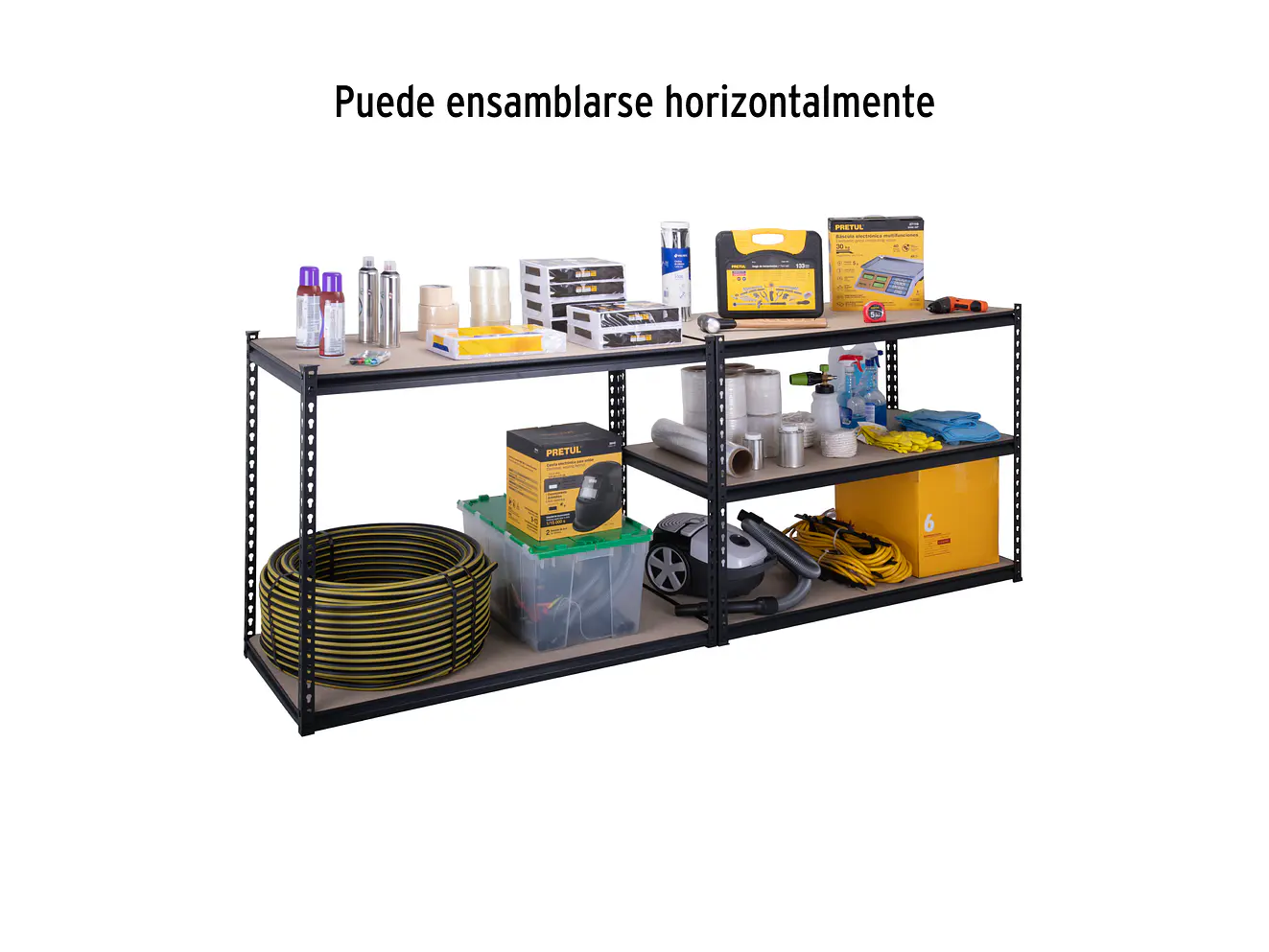 Estante metalico Pretul 29024, 5 Repisas, Capacidad 60 Kg - Foto 4 | aztools.co