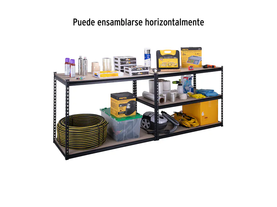 Estante metalico Pretul 29024, 5 Repisas, Capacidad 60 Kg - Foto 4 | aztools.co