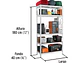Estante metalico Pretul 29022, 5 Repisas Capacidad 35 Kg 180x40x90  - Miniatura 3 | aztools.co