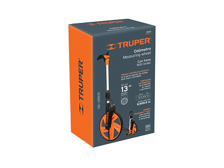 Odómetro con freno Truper 15831, rueda de 12'