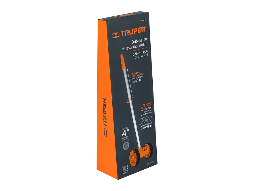 Odómetro con rueda doble Truper 15830 de 4