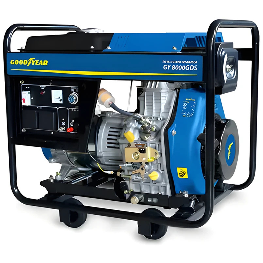 Planta Eléctrica Diésel Goodyear GY8000GDS 7.5 kW, 12 HP, Arranque Eléctrico 1