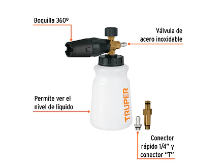 Cañón de Espuma Truper 102403, para Hidrolavadora - Foto 2 | aztools.co