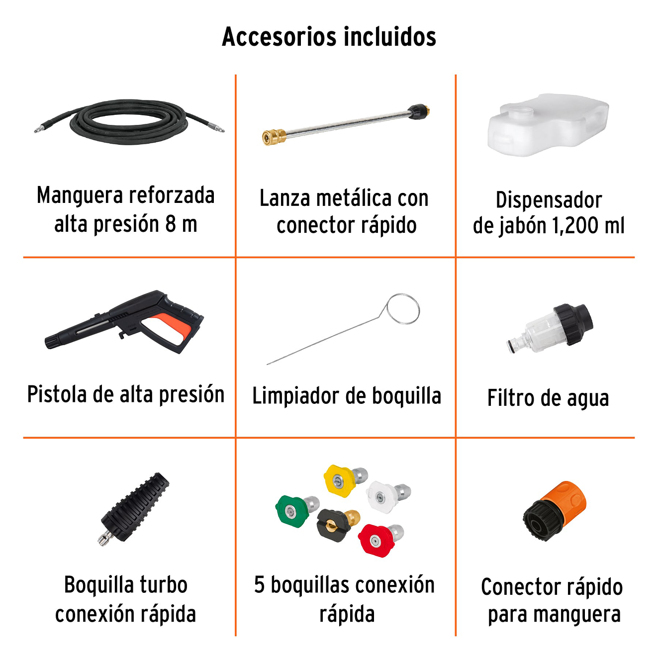 Hidrolavadora Eléctrica Truper 102111, 2000 PSI, con Motor de Inducción 4