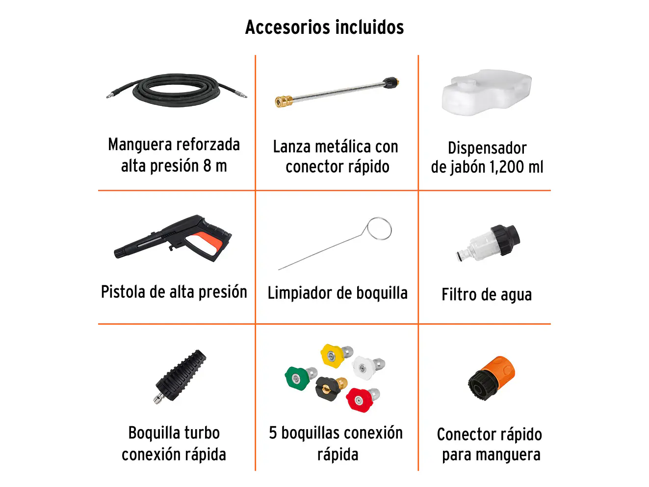Hidrolavadora Eléctrica Truper 102111, 2000 PSI, con Motor de Inducción - Foto 4 | aztools.co