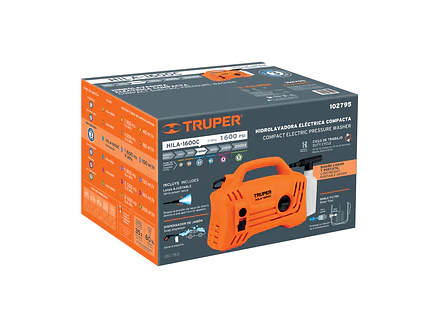 Hidrolavadora eléctrica Truper 102795 compacta 1600 PSI,  - Foto 6 | aztools.co