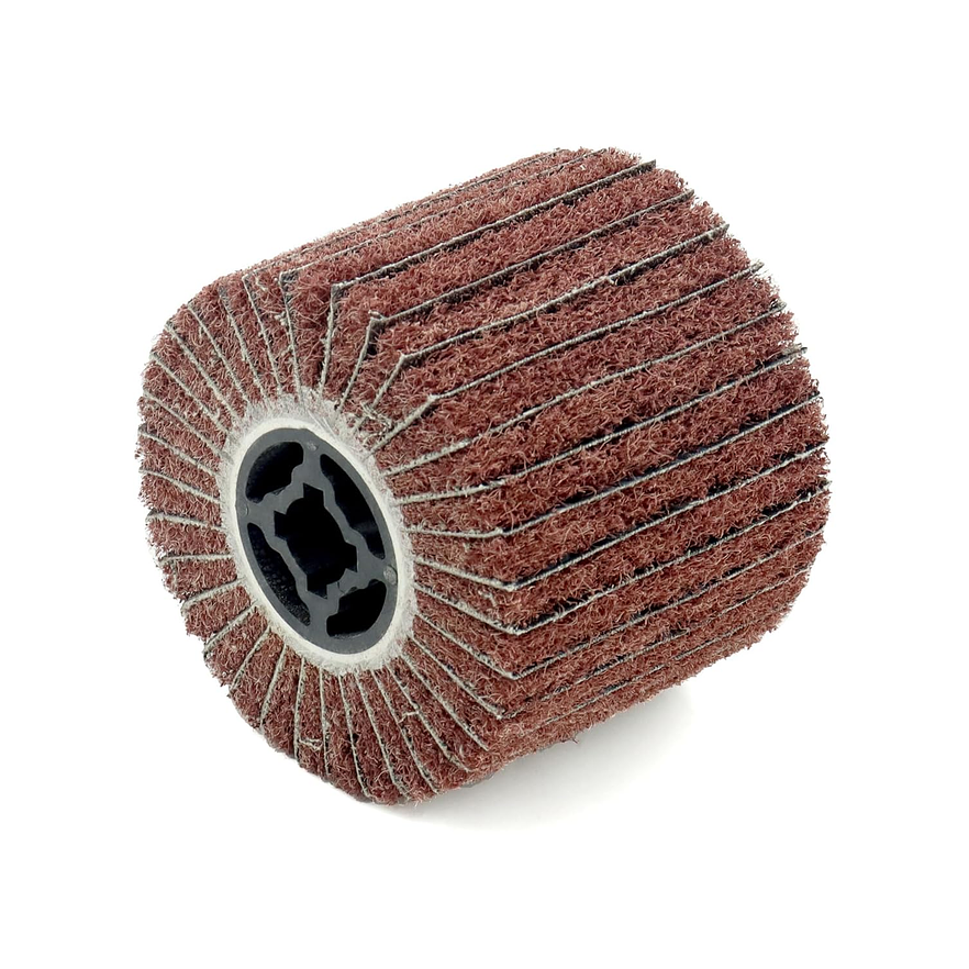 Rodillo Acabado Satinadora Fujita 120x100mm Fibra Sintética, Grano Medio 1