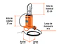 Bomba Inyectora de Grasa Neumática Truper 103645, 12 Kg - Miniatura 3 | aztools.co