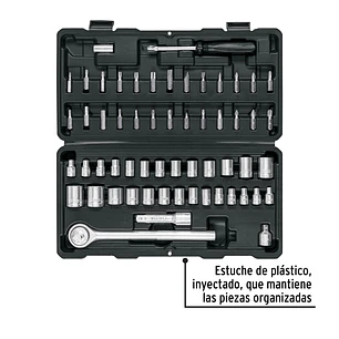 Juego de 60 Herramientas Pretul 26090, 1/4