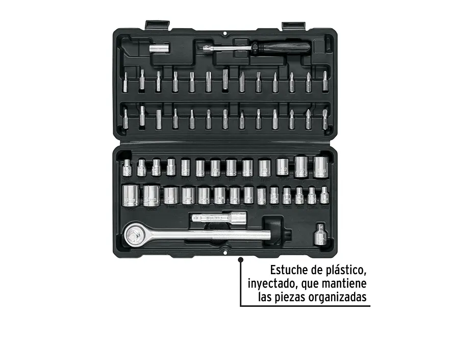Juego de 60 Herramientas Pretul 26090, 1/4