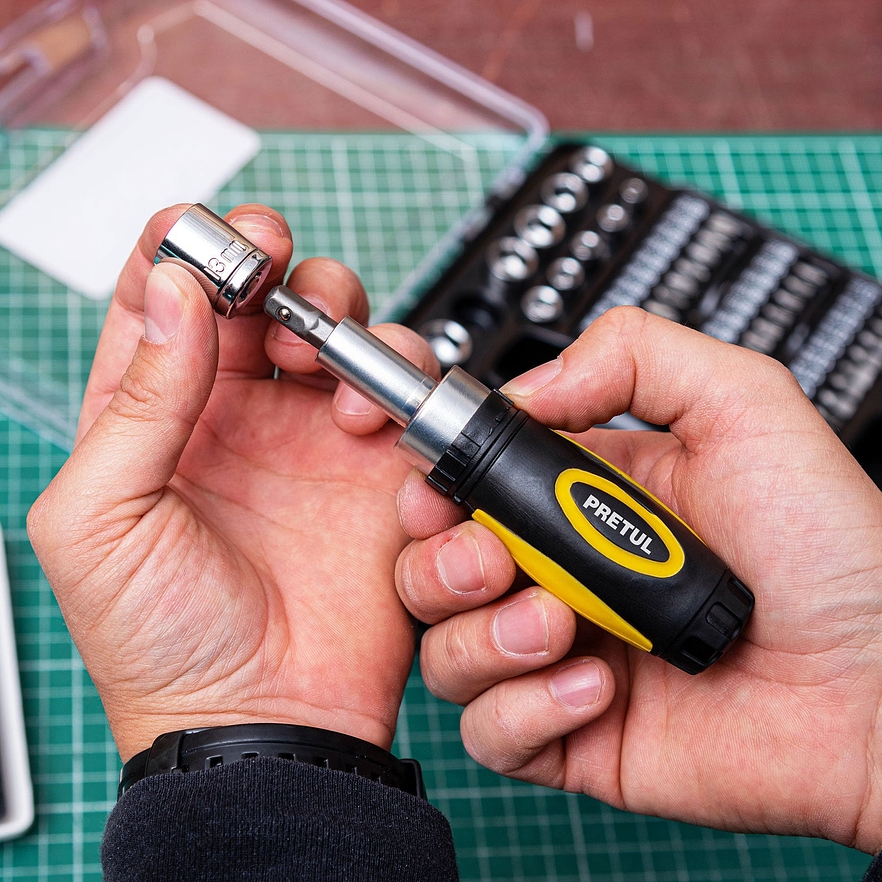 Juego de 81 Herramientas Pretul 23972, 1/4