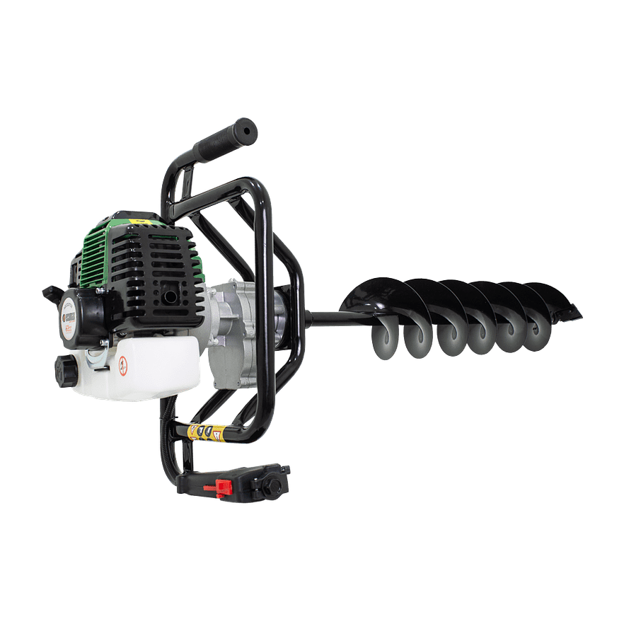 Ahoyadora Taladro de Tierra Ecomax AECO2T52-B15-10 Gasolina 2T, 52 cc, Incluye Barrenos 10 y 15cm 1