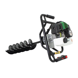 Ahoyadora Taladro de Tierra Ecomax AECO2T52-B15-10 Gasolina 2T, 52 cc, Incluye Barrenos 10 y 15cm