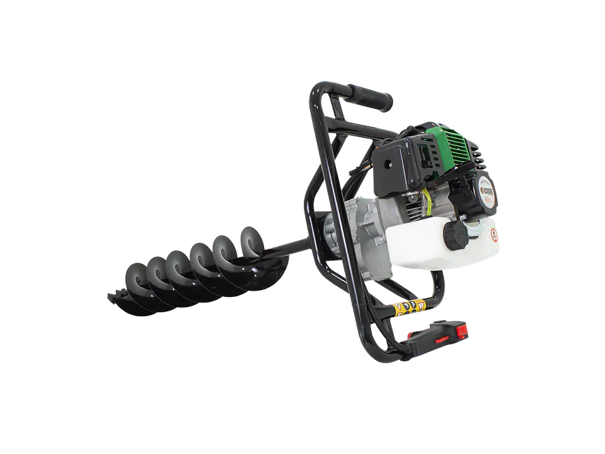 Ahoyadora Taladro de Tierra Ecomax AECO2T52-B15-10 Gasolina 2T, 52 cc, Incluye Barrenos 10 y 15cm - Foto 2 | aztools.co