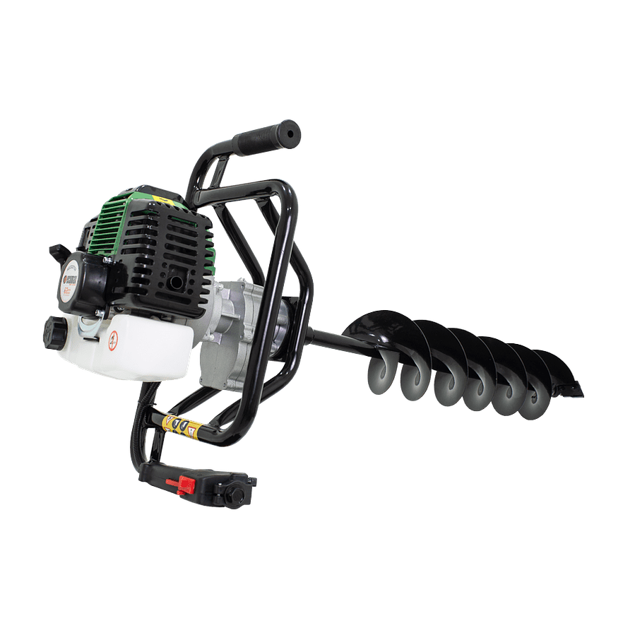 Ahoyadora Taladro de Tierra Ecomax AECO2T52-B15-10 Gasolina 2T, 52 cc, Incluye Barrenos 10 y 15cm 3