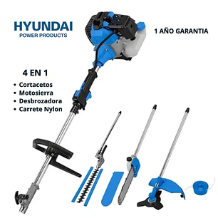 Guadañadora Multifuncional Hyundai HYLDMT350 4 en 1, 1.2 HP, 33 cc