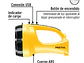Lámpara reflectora de LEDS Pretul 24091, recargable, 145 lm,  - Miniatura 2 | aztools.co