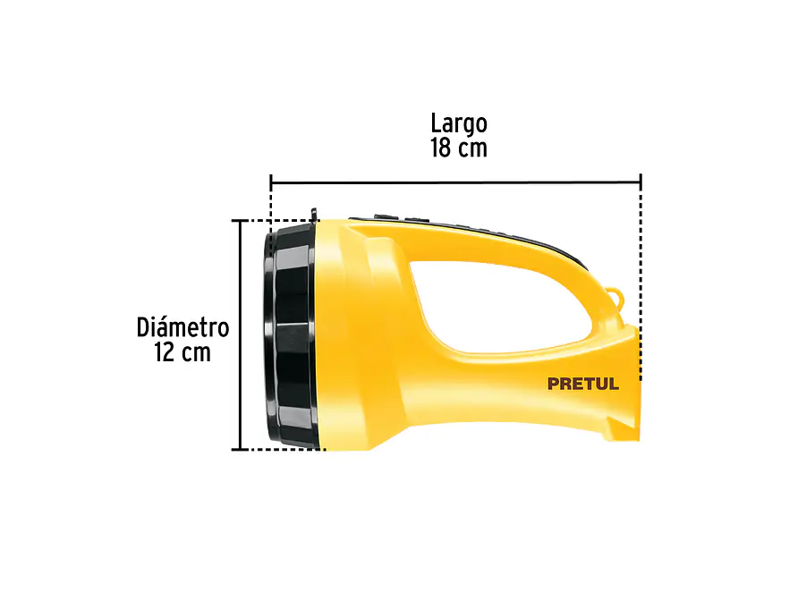 Lámpara reflectora de LEDS Pretul 24091, recargable, 145 lm,  - Foto 3 | aztools.co