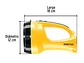 Lámpara reflectora de LEDS Pretul 24091, recargable, 145 lm,  - Miniatura 3 | aztools.co