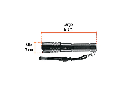 Linterna Recargable Truper 16777, de Aluminio, 310 lm - Foto 3 | aztools.co