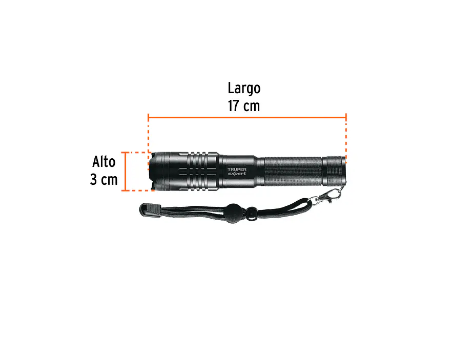 Linterna Recargable Truper 16777, de Aluminio, 310 lm - Foto 3 | aztools.co