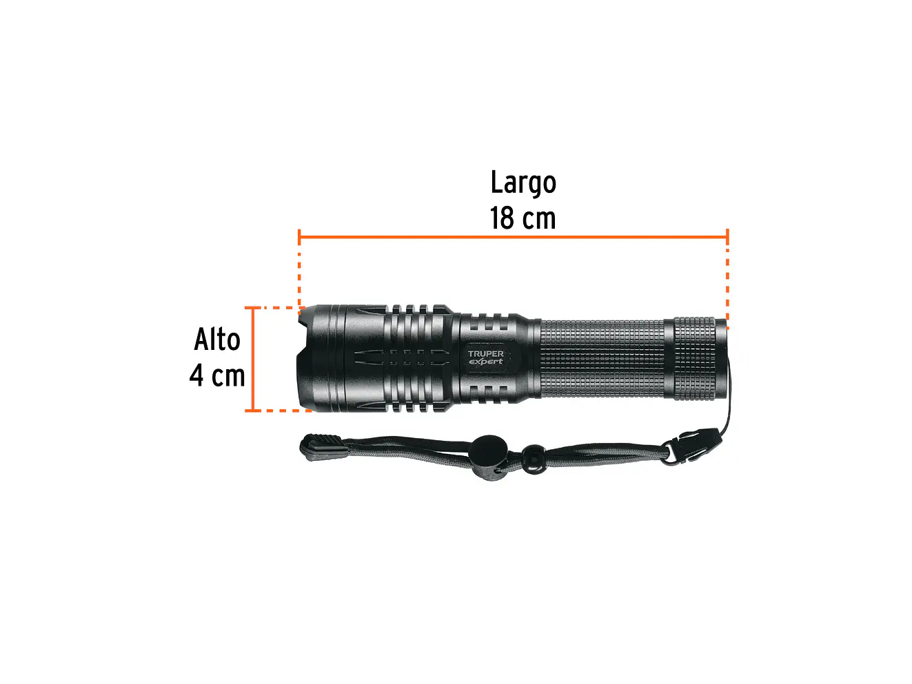 Linterna LED Recargable Truper 16778, de Aluminio, 1,300 lm - Foto 3 | aztools.co