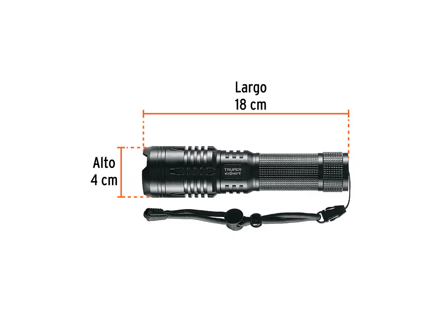 Linterna LED Recargable Truper 16778, de Aluminio, 1,300 lm - Foto 3 | aztools.co