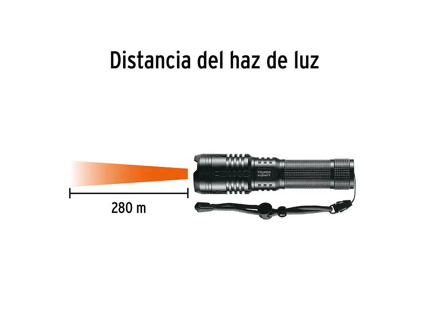 Linterna LED Recargable Truper 16778, de Aluminio, 1,300 lm - Foto 5 | aztools.co