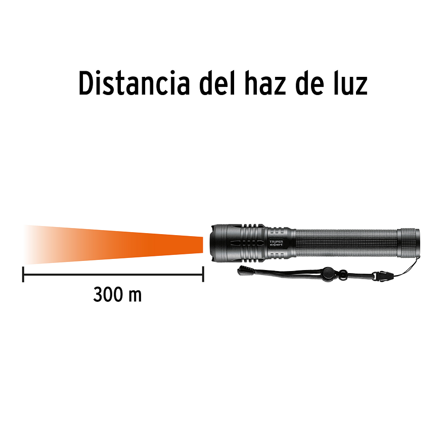 Linterna LED Recargable Truper 16779, de Aluminio, 2,000 lm 5