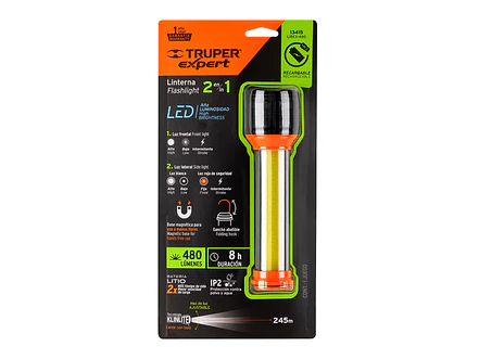 Linterna Recargable Truper 13415, con Luz de Emergencia, 480 lm - Foto 8 | aztools.co
