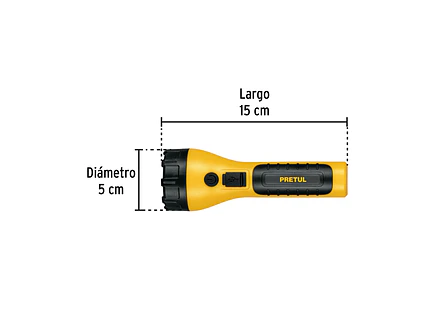 Linterna Plástica de LED Pretul 26102, Recargable, 180 lm - Foto 4 | aztools.co