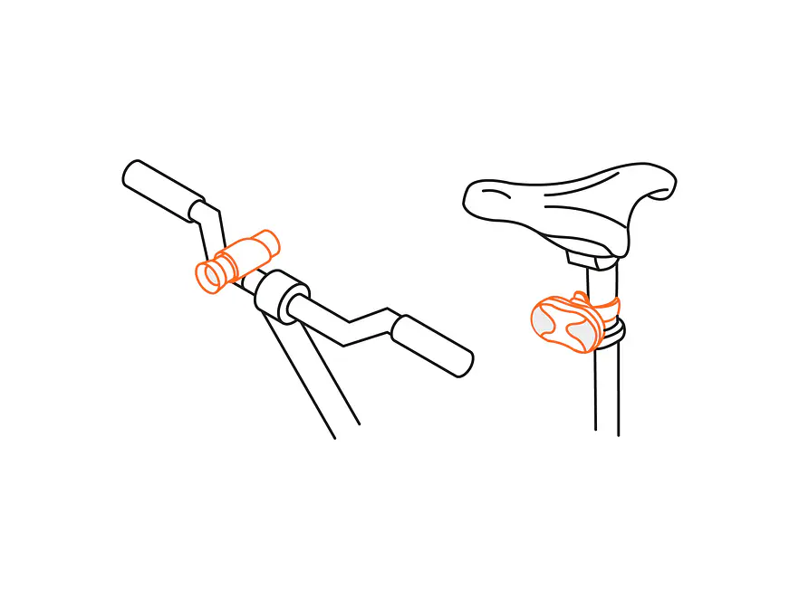 Juego de Luces para Bicicleta Truper 16798 - Foto 4 | aztools.co