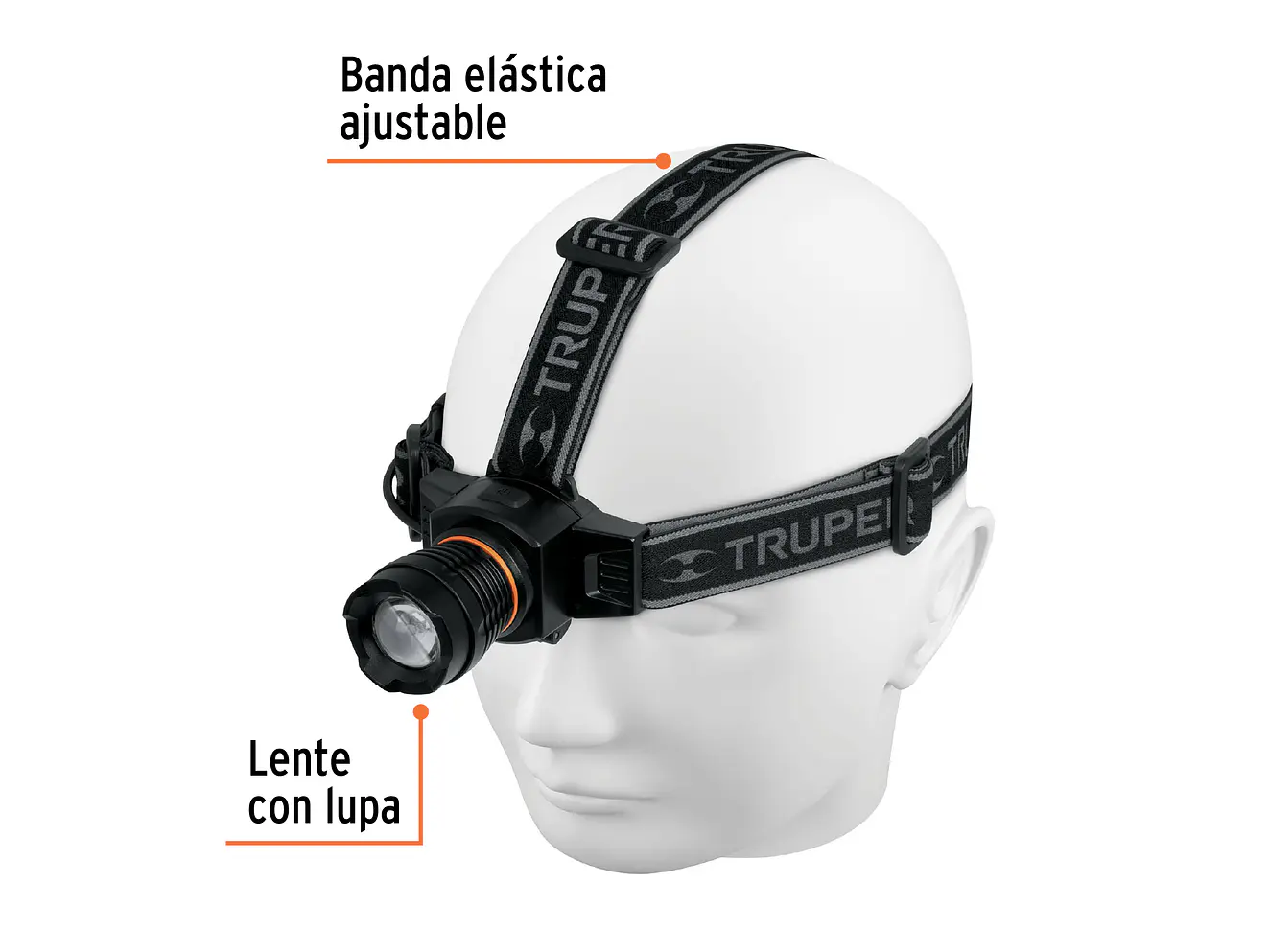 Linterna tipo minero con LEDS Truper 16716, recargable, 120 lm  - Foto 6 | aztools.co