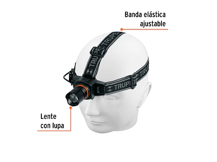 Linterna tipo minero con LEDS Truper 10617, recargable, 60 lm  - Foto 5 | aztools.co