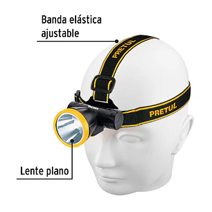 Linterna de minero LED 95 lm Pretul 29088, recargable,