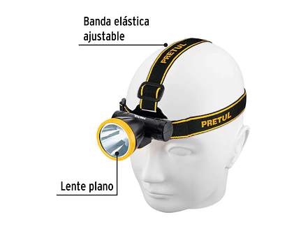 Linterna de minero LED 95 lm Pretul 29088, recargable, - Foto 2 | aztools.co