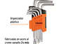 Juego de 7 llaves torx Truper 15552, organizador abatible  - Miniatura 2 | aztools.co