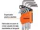 Juego de 9 llaves torx Truper 15554, organizador abatible  - Miniatura 2 | aztools.co