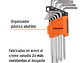 Juego de 9 llaves torx largas Truper 13647, organizador abatible  - Miniatura 2 | aztools.co