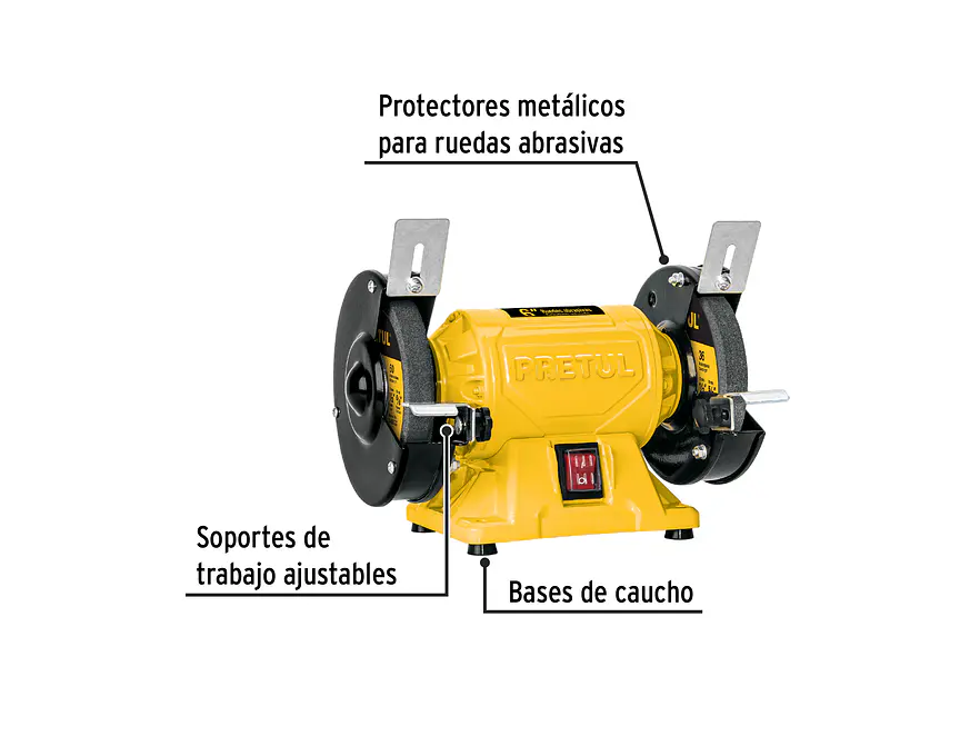 Esmeril de banco Pretul 28237 de 6