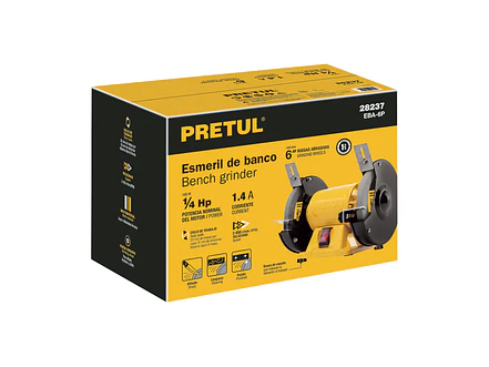 Esmeril de banco Pretul 28237 de 6