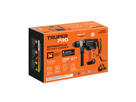 Rotomartillo SDS Plus 6 Joules Truper 103592, 1500W,  - Foto 2 | aztools.co